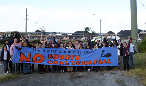 Global coal activists protest exports in Hunter Valley, Australia